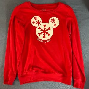 Walt Disney World Red Winter/Holiday Sweatshirt